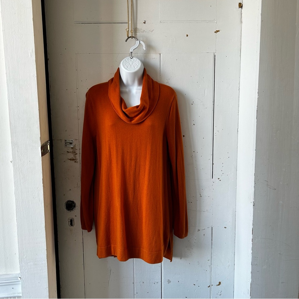 J. Jill Cowl Neck Knit Tunic Sweater